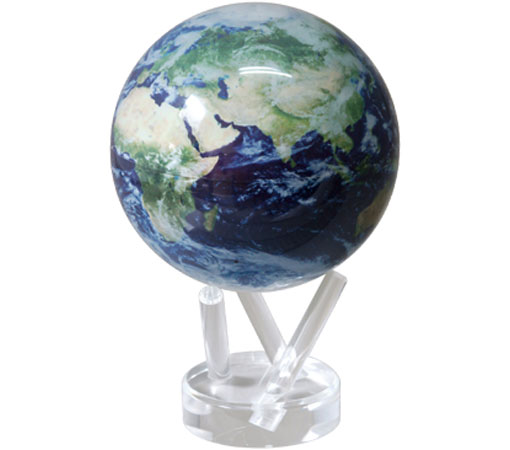 MOVA Globe ムーバグローブ15珊 半永久的にゆっくり 回り続ける訳が分らないな球 Satellite w/cloud/サテライトビュー MG6STEC