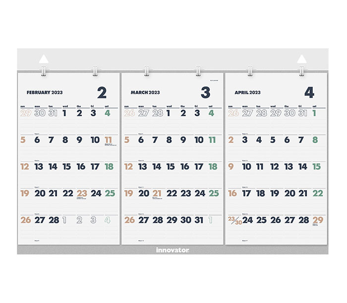 楽天市場】イノベーター カレンダー 壁掛〈L〉黒 2023 innovator （大型宅配便発送のみ） 31259006 : 商芸文具楽天市場店
