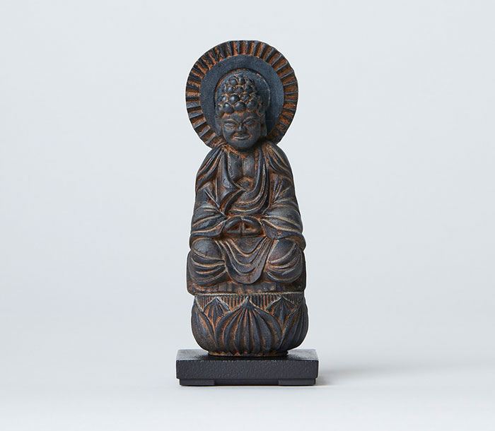 TanaCOCORO[掌]WOOD 阿弥陀如来 木彫の仏像〈イSム〉（いすむ）（MORITA）tw3534｜商芸文具店