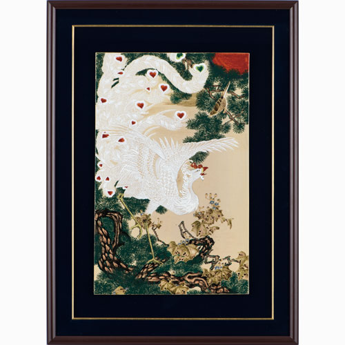 楽天市場】伊藤若冲『 日出鳳凰図 』軸装 掛け軸 掛軸 正月 日本