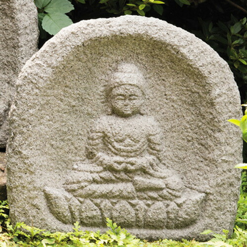 楽天市場】真壁 御影石 仏像 『 微笑 観音 』古色仕上げ 伝統工芸士