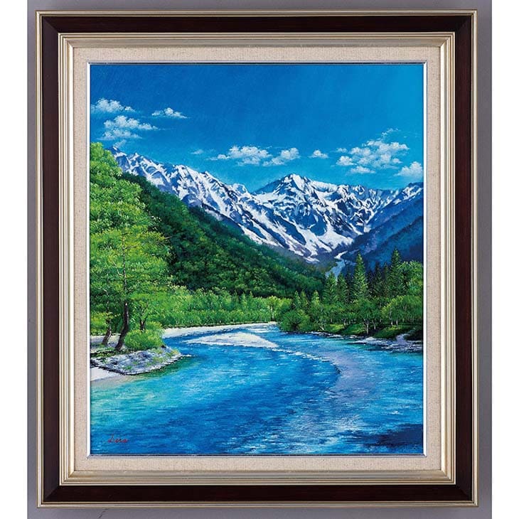森下一夫　油絵　ミハスにて 森下一夫 油絵 ミハスにて - メルカリ