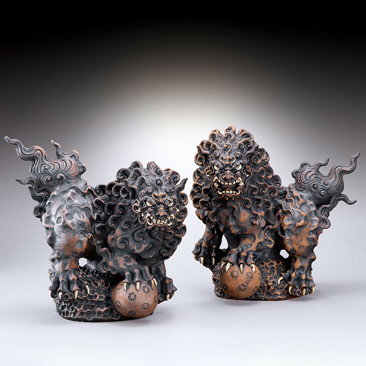 新垣優人 壺屋焼『琉球の百獣の王』 芸術品 沖縄 シーサー 飾りつけ 魔除け 守護神 焼き物 芸術 通信販売 売りわたす 差し上げ物