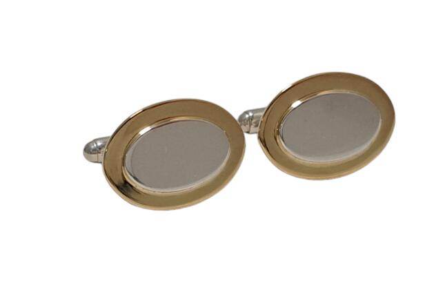 楽天市場】ティファニー コンビ カフス オーバル SV925 K18