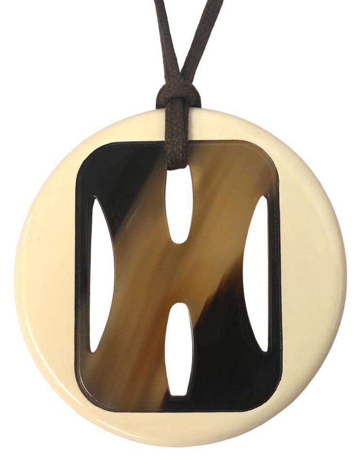 HERMES エルメス メヤンス バッファローホーン ネックレス レディース 正規品】エルメスバッファローホーンネックレス