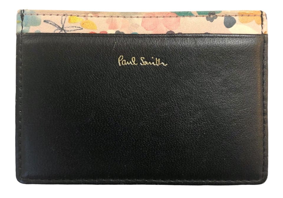 Paul Smith アーティストストライプインサイド　名刺入れ　新品未使用　黒 Paul Smith アーティストストライプインサイド 名刺入れ 新品未