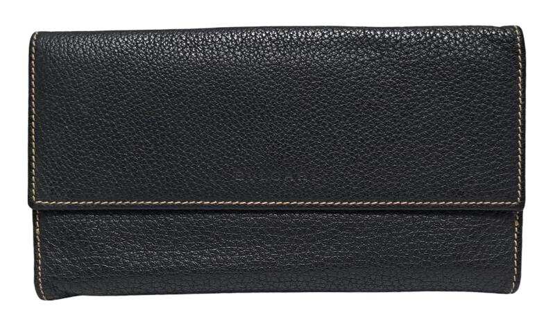 も*こ様 【新品未使用】BVLGARI ブルガリ ブラック 3つ折り財布 長財布 楽天市場】美品 ブルガリ 長財布 レザー ブラック 黒 型押し