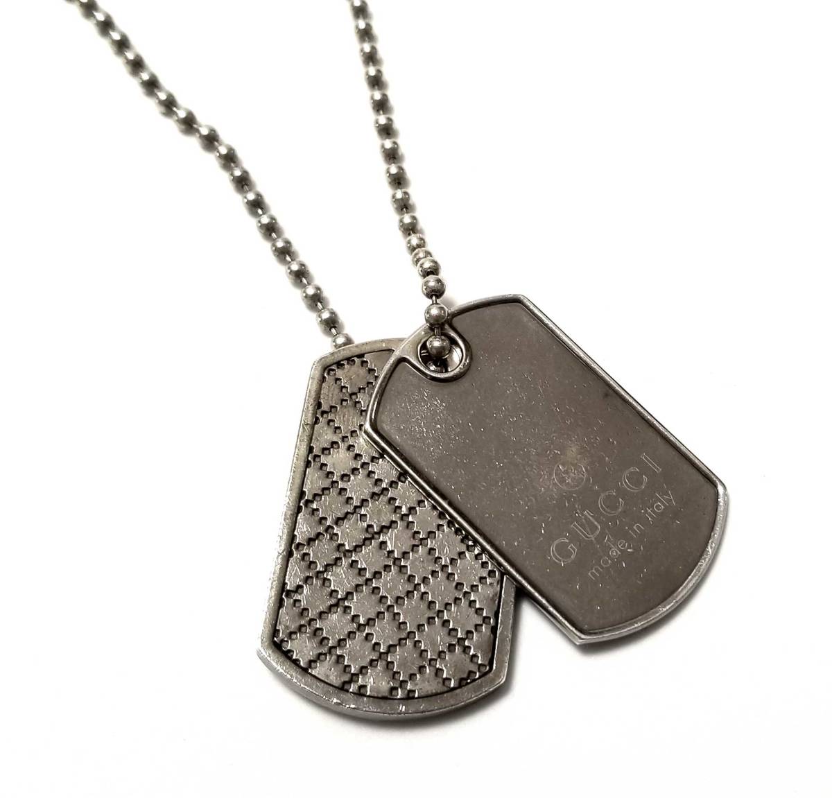 楽天市場】グッチ ドッグタグ ネックレス メンズ ペンダント クレスト