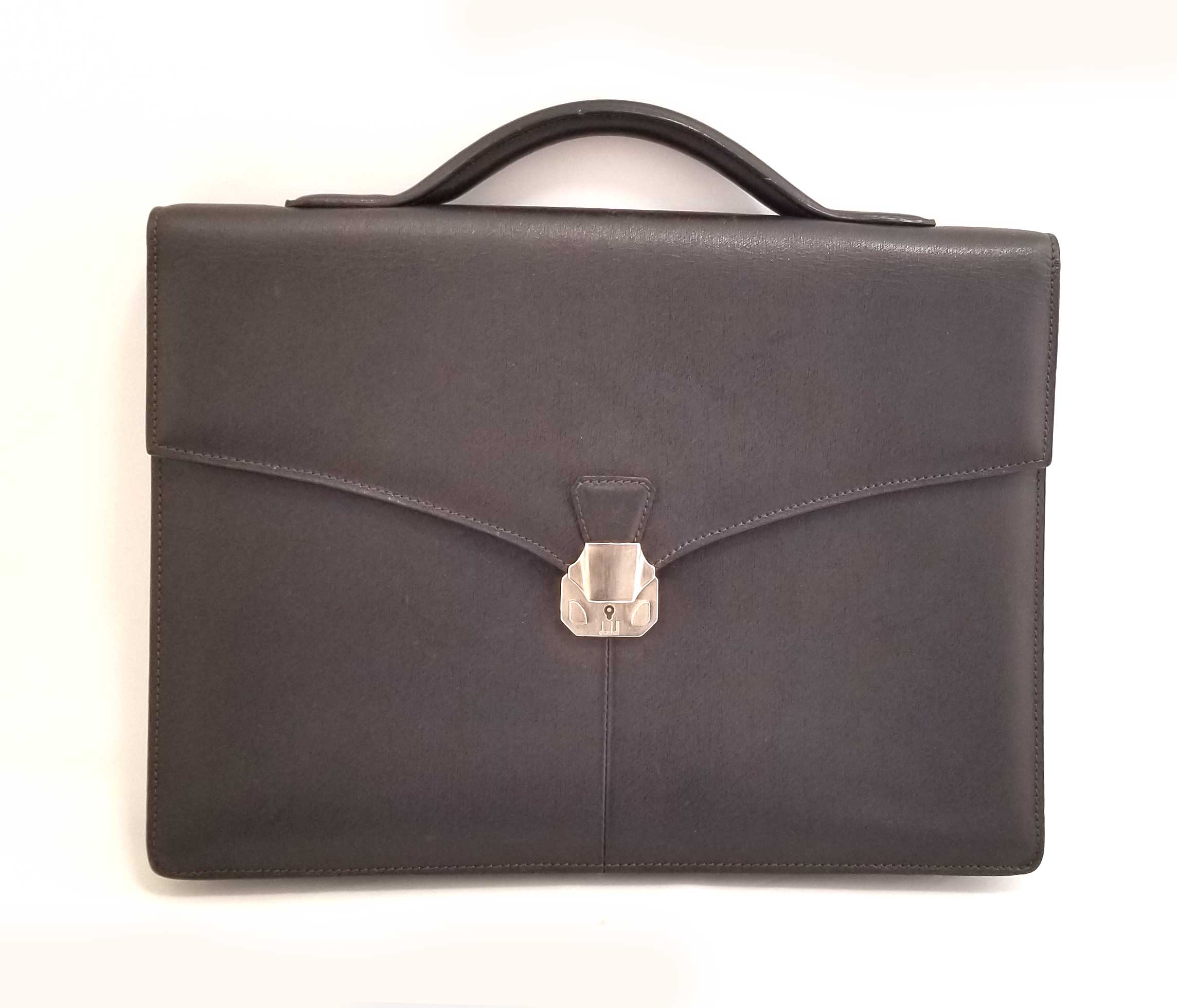 良品 ダンヒル ダイヤルロック式 レザー ビジネスバッグ 鞄 レディース メンズ Dunhill - ダンヒル Dunhill バッグ ビジネスバッグ