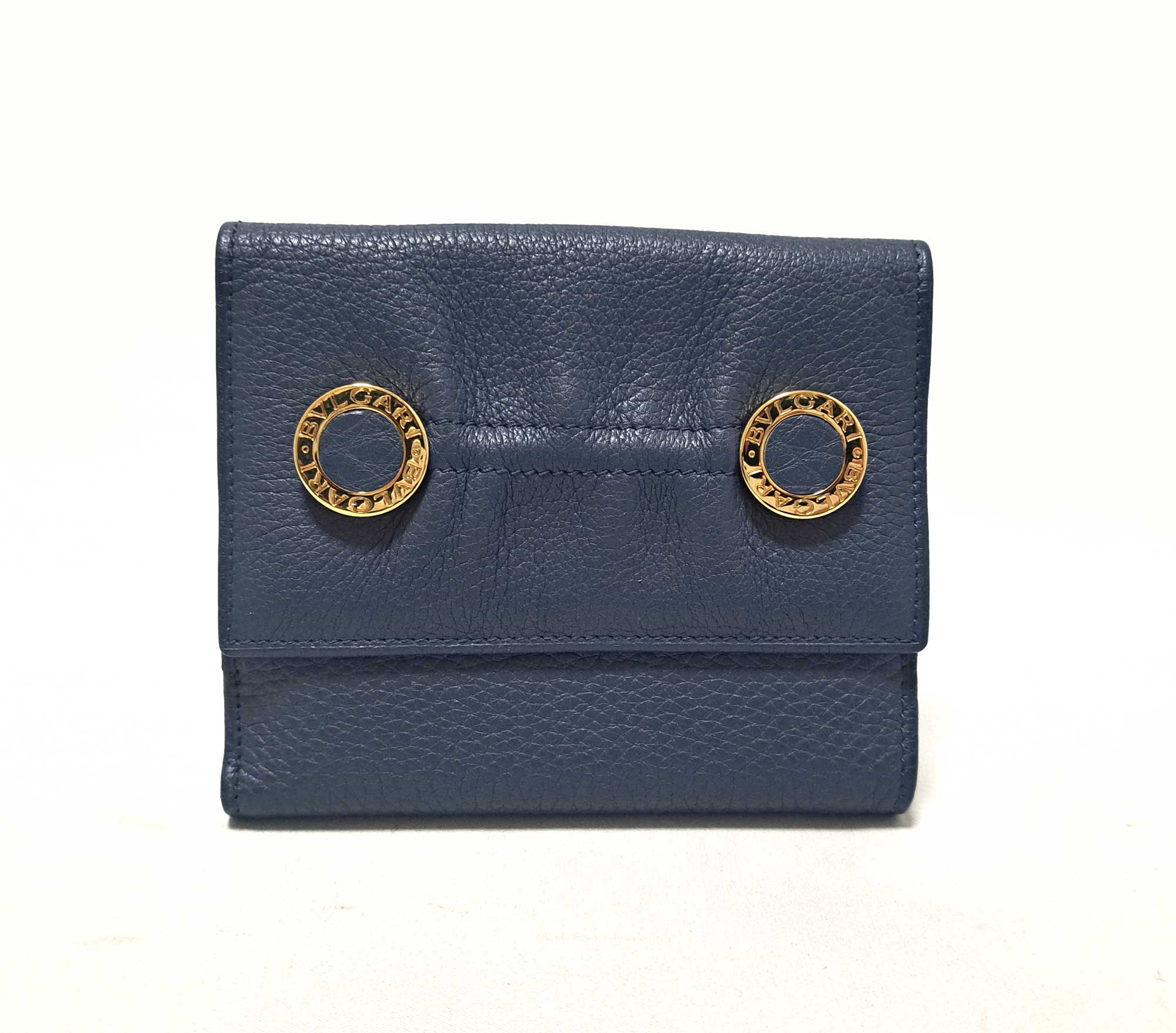160 極上美品 BVLGARI ブルガリ 2つ折り財布 楽天市場】ブルガリ 長財布 二つ折り ブルー 青 ブルガリ