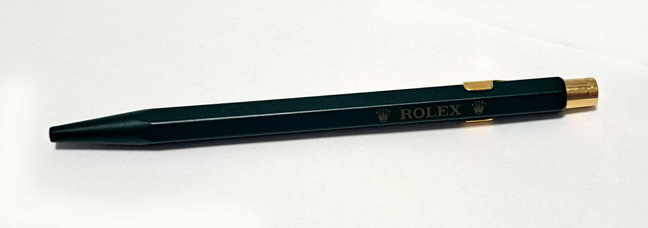 ROLEX ボールペン 緑色 ボックス付き　ノベルティ未使用希少品 20230214_224652.jpg