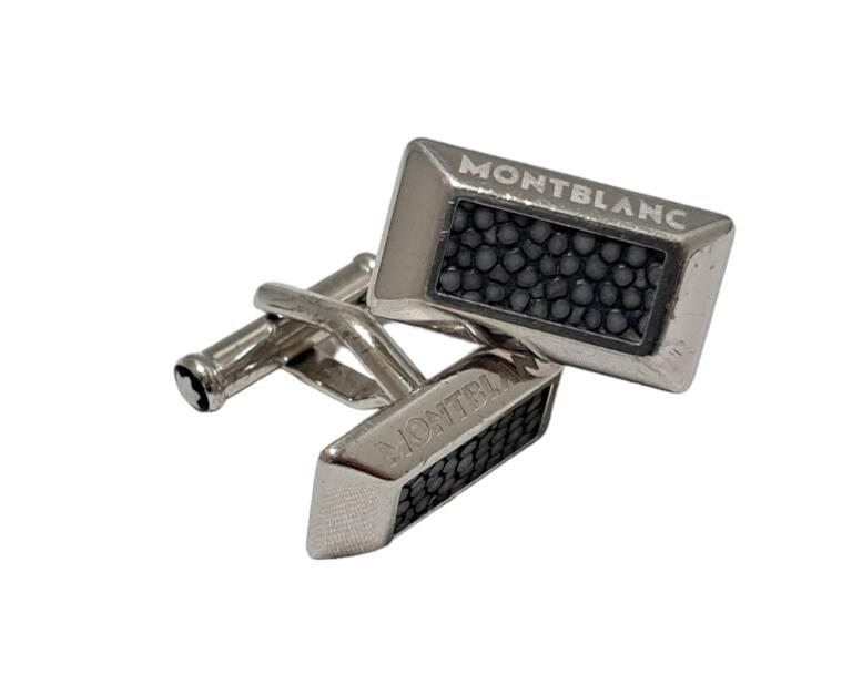 MONT BLANC シルバー メッシュカフリンクス MONT BLANC シルバー メッシュカフリンクス メンズ