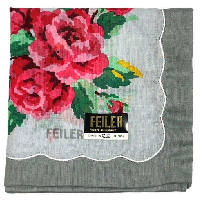 【未使用タグ付き】FEILER フェイラー ストール ロングスカーフ 花柄 15301718-1.jpg
