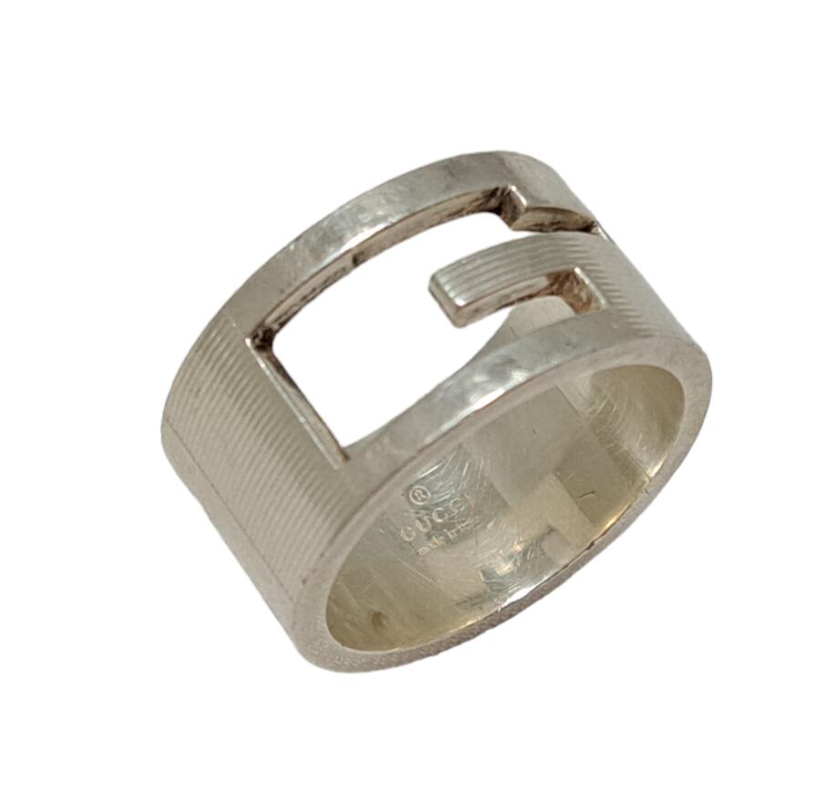 楽天市場】グッチ リング 指輪 19 シルバー ブラックコーティング