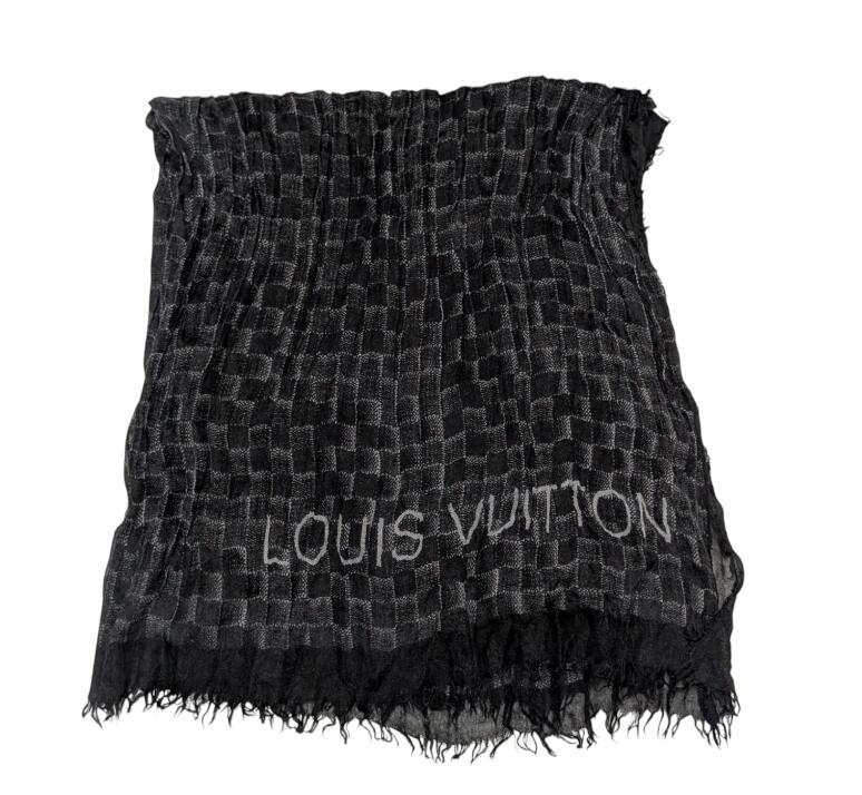 ルイヴィトンLOUIS VUITTONマフラー エシャルプLVダミエグラフィット 楽天市場】【全品10%OFFクーポン】 ルイヴィトン マフラー
