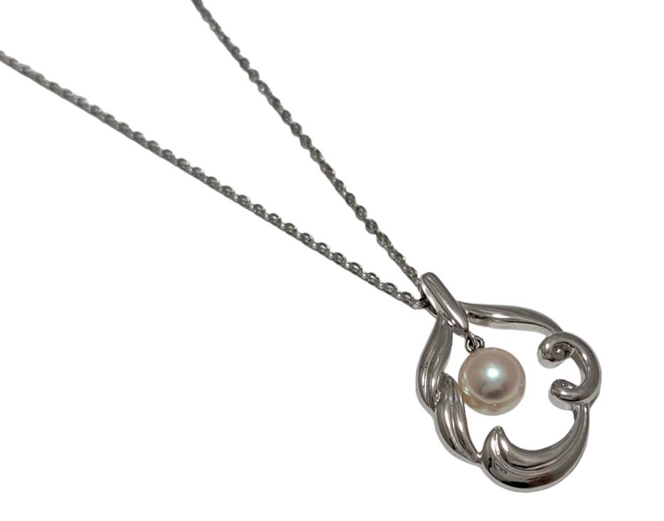 mikimoto✨ミキモト パールネックレス　silver 蝶　バタフライ MIKIMOTO ミキモト バタフライ パール 真珠 ネックレス シルバー