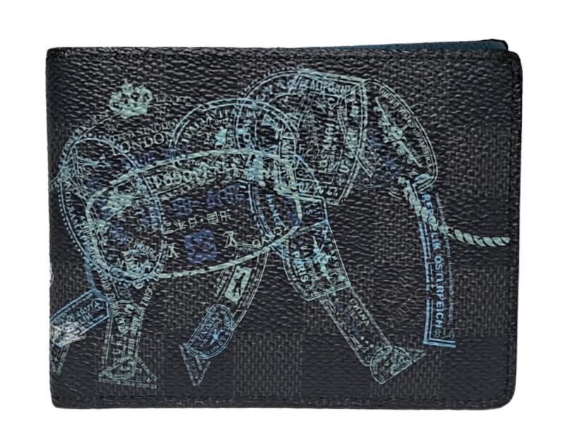 楽天市場】ルイヴィトン ダミエグラフィット 財布 札入れ 象 プリント