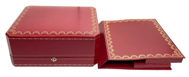 カルティエ　Cartier ウッド調　 時計/ジュエリーボックス　ルーペ付 楽天市場】カルティエ CARTIER 木目調ジュエリーボックス兼用