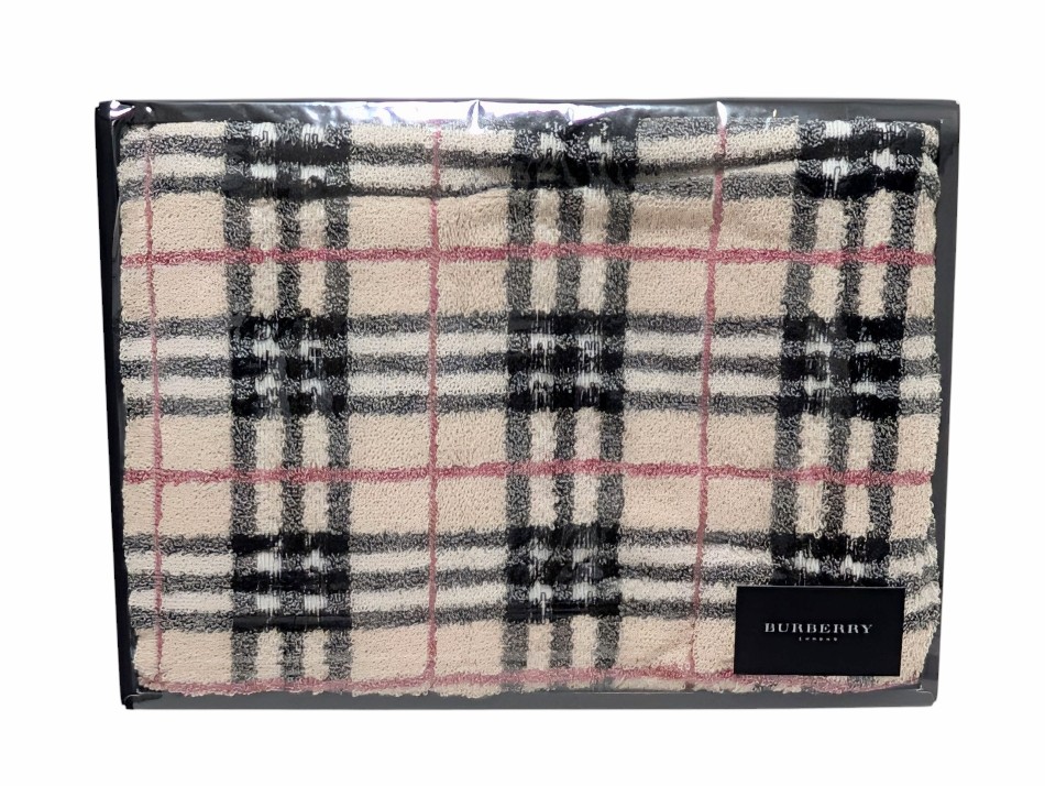 【新品未使用】バーバリー タオルセット ノバチェック バスタオル フェイスタオル バーバリー タオルセット フェイスタオル 2枚セット ブルーノバ