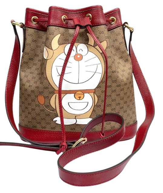 楽天市場】GUCCI グッチ 647801 ミニ バケットバッグ ドラえもん