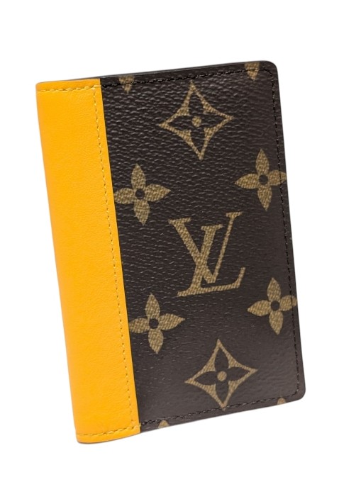 ルイヴィトン カードケース 名刺入れ オーガナイザー ドゥ ポッシュ モノグラム マカサー イエロー M12834 LOUIS VUITTON 【中古】｜ブランドショップ 将軍