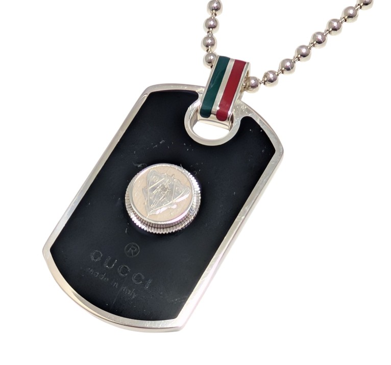 楽天市場】グッチ ドッグタグ ネックレス メンズ ペンダント クレスト