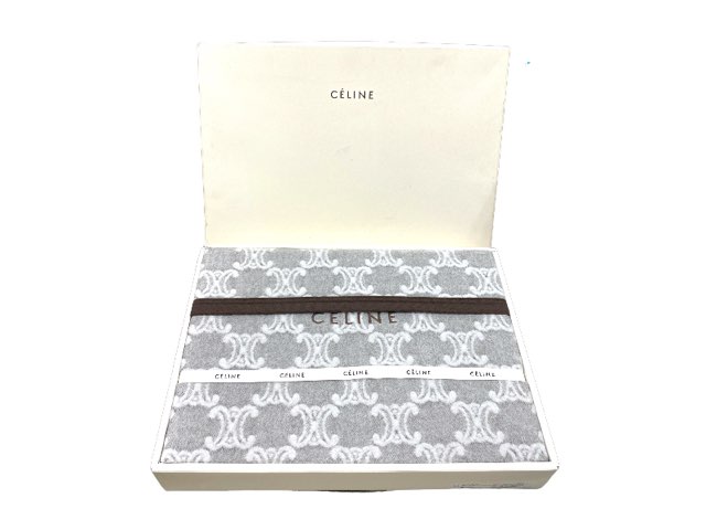 楽天市場】CELINE セリーヌ 純毛 毛布 美品 140×200 ブラウン サルキー