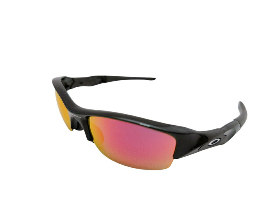 オークリー サングラス フラックジャケット FLAK JACKET 黒 ブラック 偏光レンズ アジアンフィット メンズ レディース スポーツサングラス OAKLEY 【中古】｜ブランドショップ 将軍