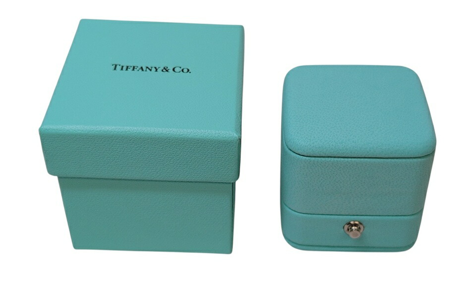 ティファニー 輪っか用 輪っか容れもの 箱 容れもの TIFFANY 指環容れもの 指環用  空箱 BOX ボックス席 青色ボックス席 【中古】 ジュエリー・アクセサリー-ジュエリー・アクセサリー用品-収納ボックス・ケース