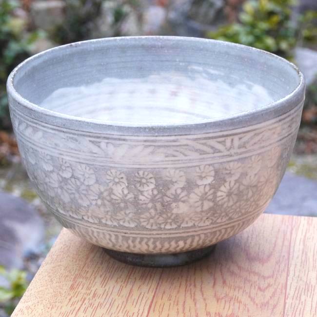 楽天市場】京焼 清水焼 金菖蒲抹茶茶碗 香菊 : 京焼清水焼専門店 松韻堂