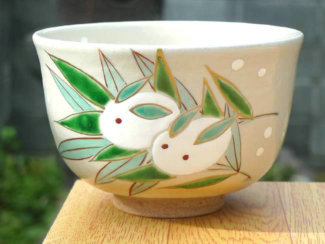 楽天市場】京焼 清水焼 菊抹茶茶碗 亨 : 京焼清水焼専門店 松韻堂