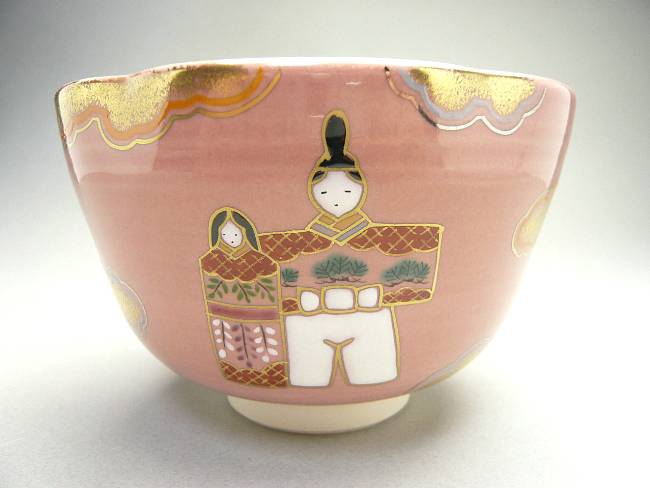 楽天市場】京焼 清水焼 醍醐桜抹茶碗 剛 : 京焼清水焼専門店 松韻堂