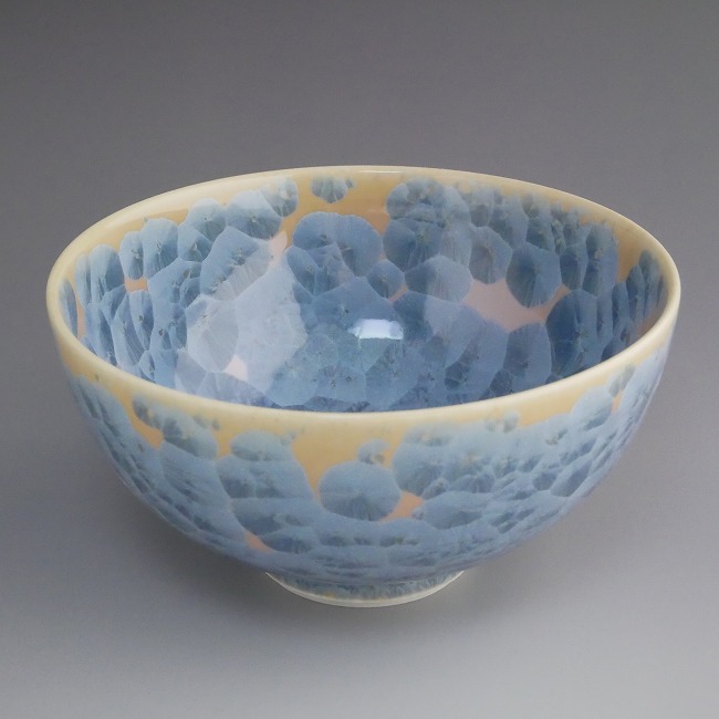 楽天市場】京焼 清水焼 花結晶抹茶茶碗 陶あん 瑠璃 : 京焼
