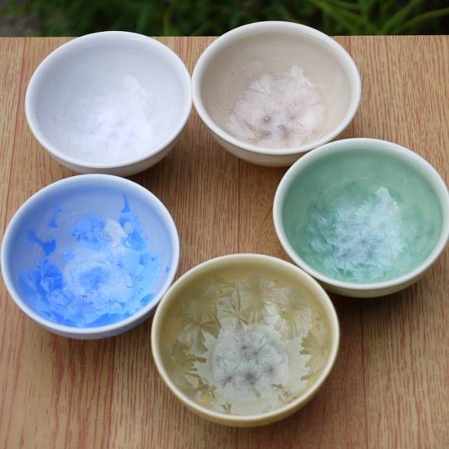 京焼 清水焼 花結晶ぐい呑揃え　陶あん｜京焼清水焼専門店　松韻堂