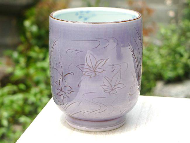 楽天市場】京焼 清水焼 舞い花夫婦湯呑 圭司 : 京焼清水焼専門店