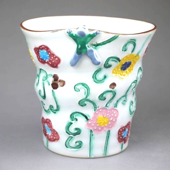 京焼　清水焼　伊藤昇峰造　花瓶　共箱　青磁 京焼 清水焼 伊藤昇峰造 花瓶 共箱 青磁