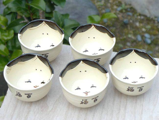 楽天市場】京焼 清水焼 お福抹茶茶碗(百福）与し三 : 京焼清水焼専門店