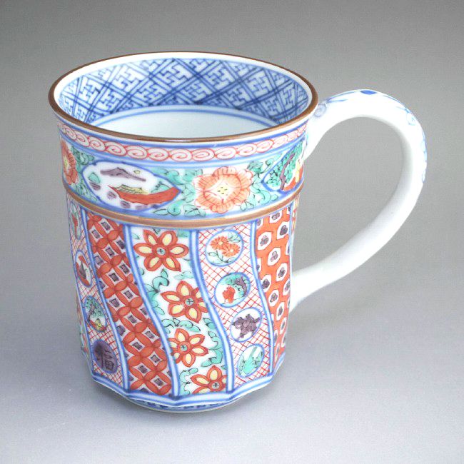 楽天市場】京焼 清水焼 染付赤立古紋湯呑 壹陶 小 : 京焼清水焼専門店