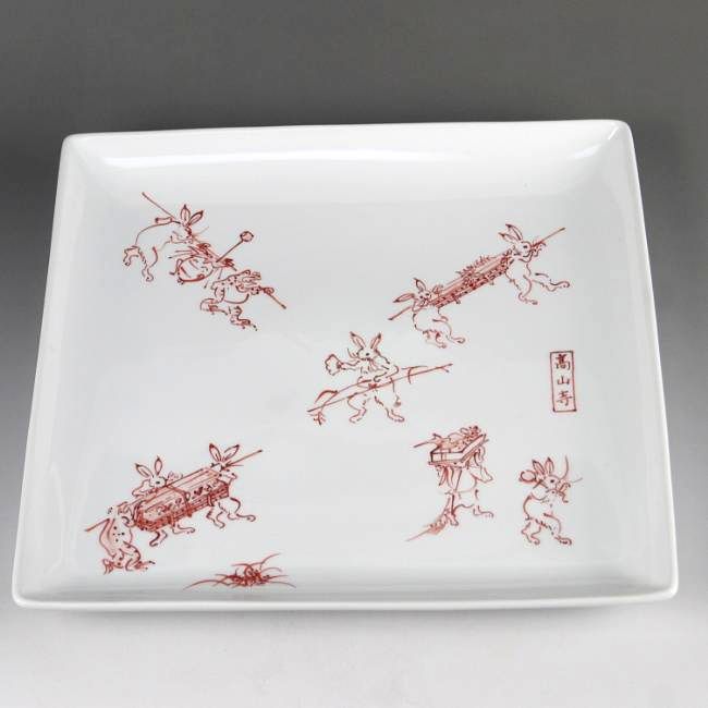 楽天市場】京焼 清水焼 染付鳥獣戯画 龍画銘々皿 陶仙 : 京焼清水焼