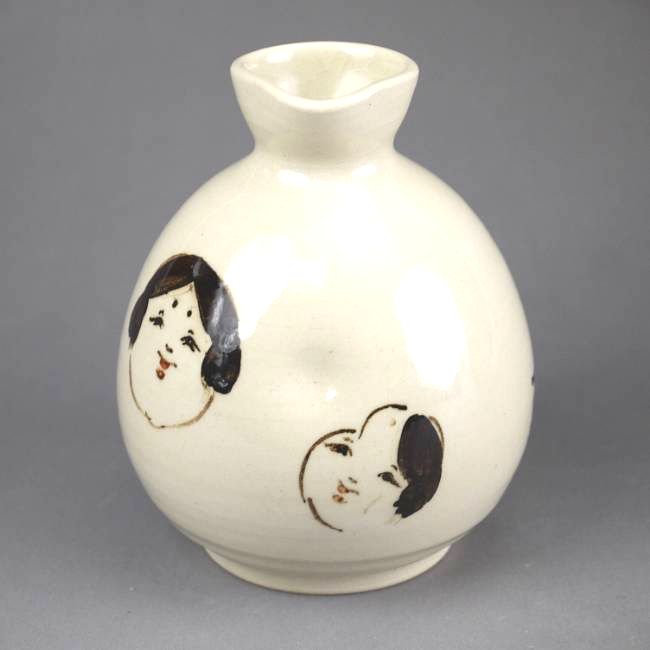 楽天市場】京焼・清水焼：乾山写槍梅四方徳利・伏原博之《酒器・徳利