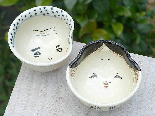 京焼 清水焼　お福 お福煎茶碗揃え 煎茶碗揃　与し三　5客セット 京焼 清水焼 お福煎茶碗揃え 与し三（※注意※ぐい呑サイズです