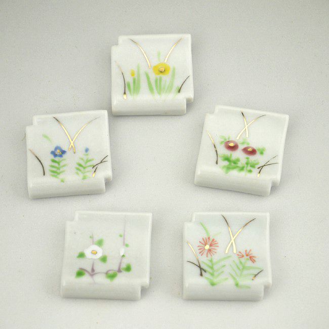 楽天市場】京焼 清水焼 扇吉祥図箸置きセット : 京焼清水焼専門店 松韻堂