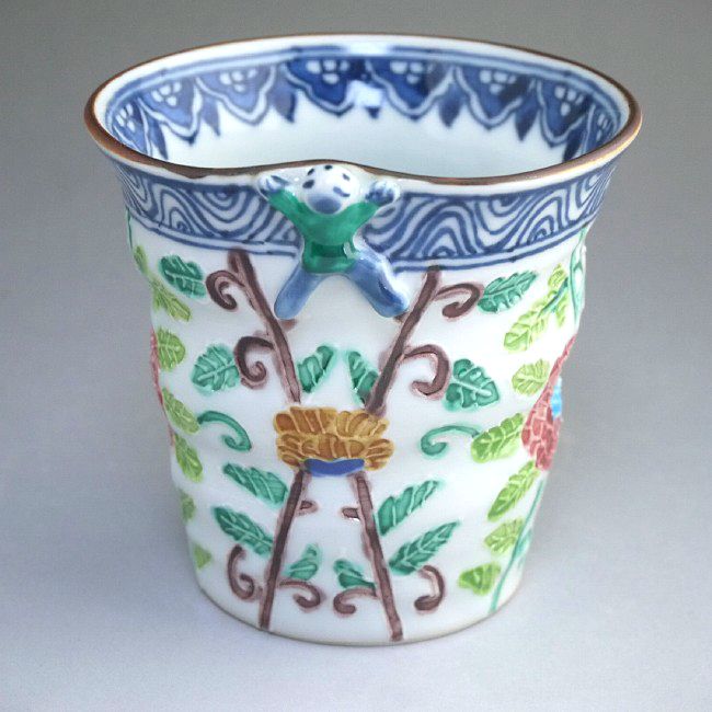 楽天市場】京焼 清水焼 一閑人青交趾湯飲み 昇峰 大単品 : 京焼清水焼