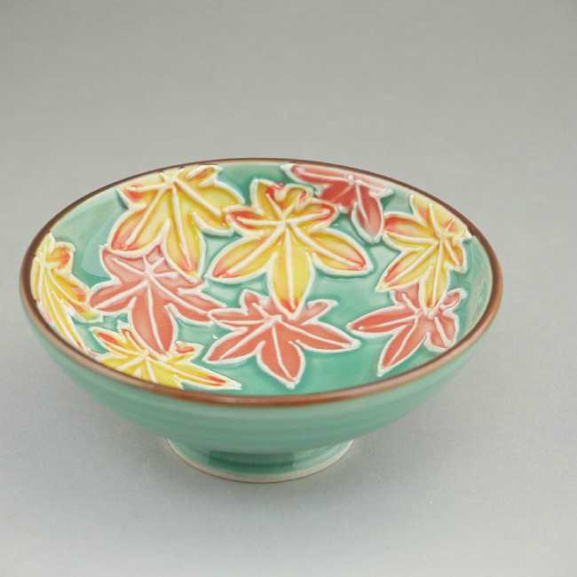 楽天市場】京焼 清水焼 交趾花だより紫陽花盃 昇峰 : 京焼清水焼専門店