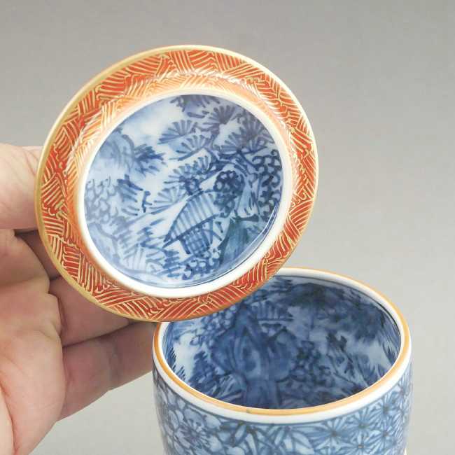信憑 京焼 清水焼 蓋付組湯呑 須磨 すま 京泉 UKY152 磁器 ...