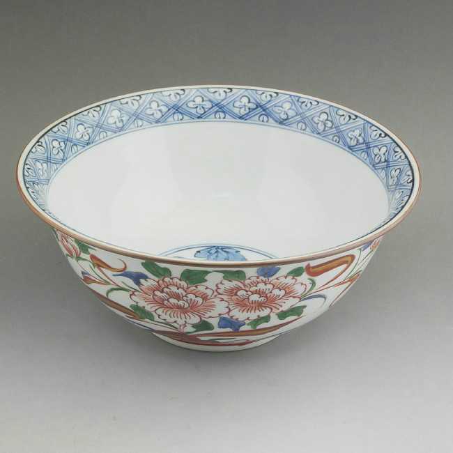 京焼 清水焼 赤絵花鳥御菓子鉢 洸春