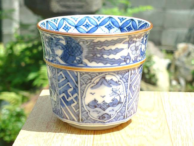 楽天市場】京焼 清水焼 青龍文 祥瑞湯呑 : 京焼清水焼専門店 松韻堂