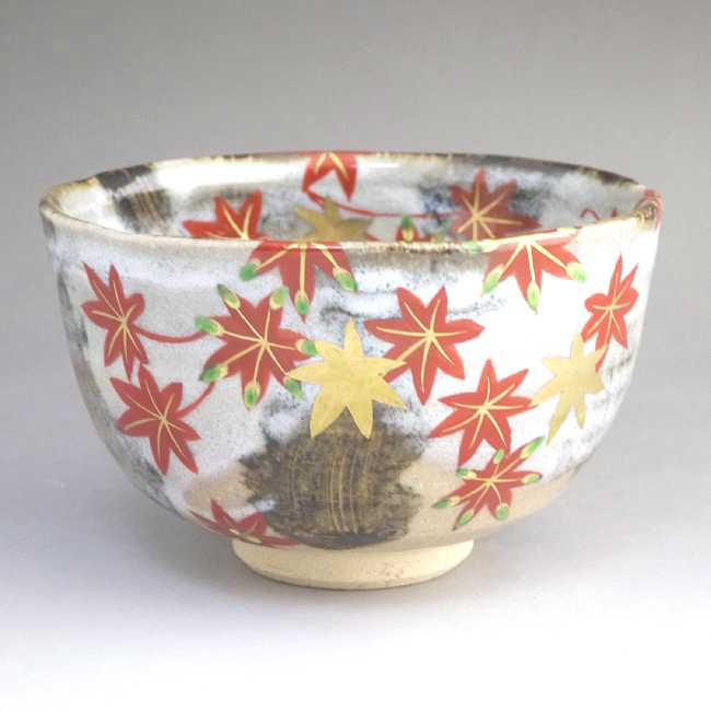 九谷 大樋焼 茶碗 楽天市場】泉喜仙 大樋焼 ねずみ茶碗 [抹茶茶碗 茶道具] : 九谷