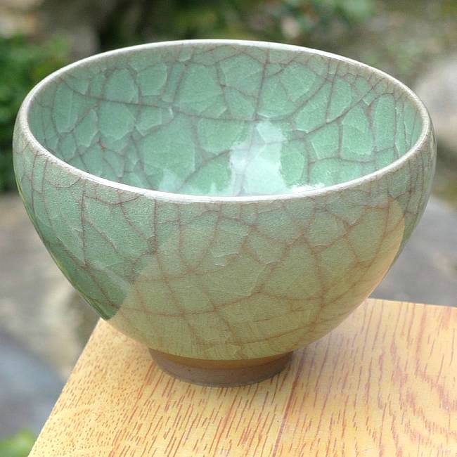 楽天市場 京焼 清水焼 萌黄瓷お茶呑茶碗 利宗 単品 京焼清水焼専門店 松韻堂