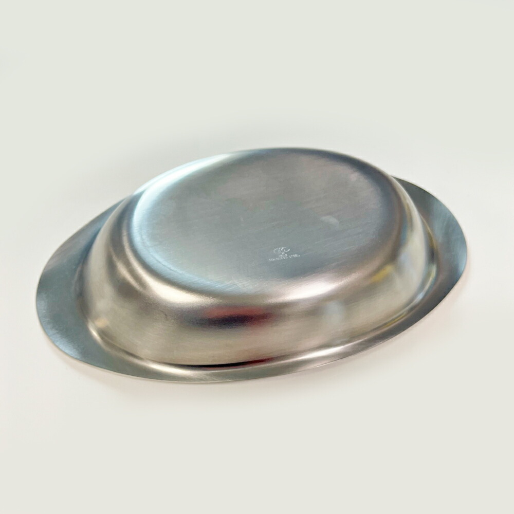 IKD 18-8ステンレス カレー皿 楕円皿 小 /日本製 国産品
